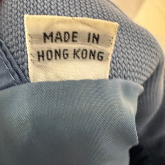 Vintage Members Only Blue Bomber Jacket Size 42 Made in Hong Kong 80s Style - Picture 5 of 9